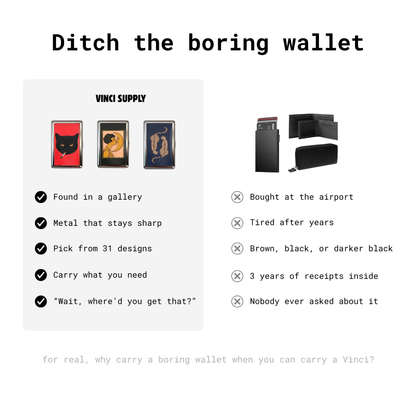 Vinci vs a boring wallet comparison